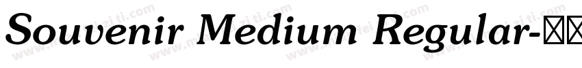 Souvenir Medium Regular字体转换